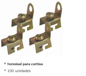 código 384 - Terminal para cortina(Pct c/100)